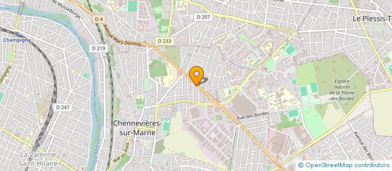 localisation de l'entreprise HB BATIMENT RENOVATION à CHENNEVIERES-SUR-MARNE