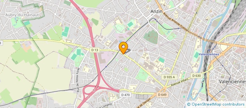 localisation de l'entreprise HB BOUCHERIE à VALENCIENNES