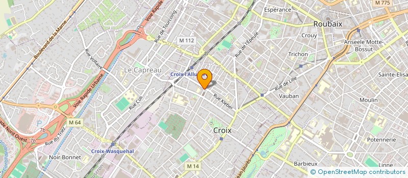 localisation de l'entreprise HB BURGER à LILLE