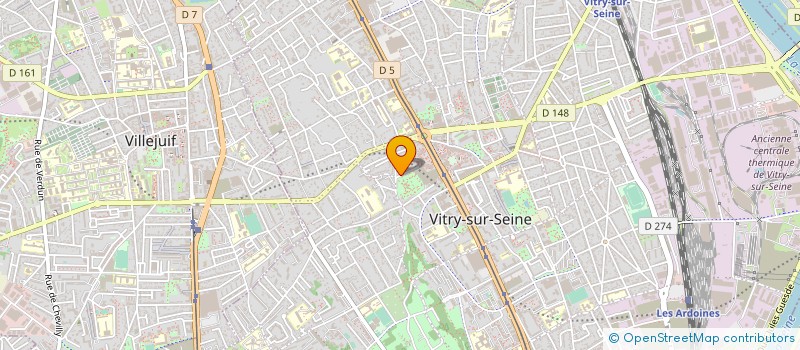 localisation de l'entreprise HB CALORIFUGE  VITRY-SUR-SEINE