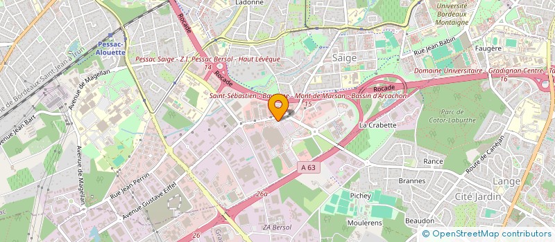 localisation de l'entreprise HB CLEAN à PESSAC