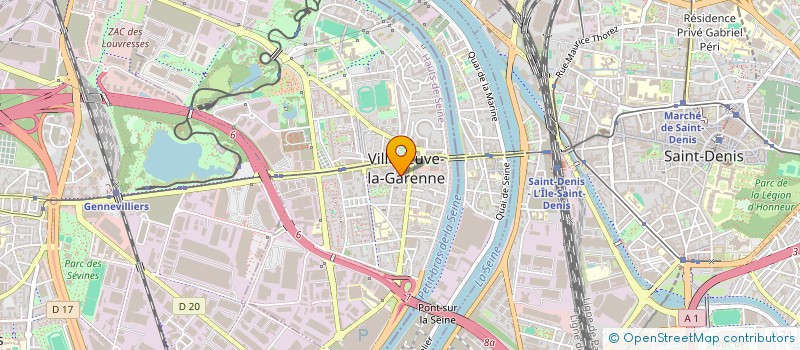 localisation de l'entreprise HB CLIM à VILLENEUVE-LA-GARENNE