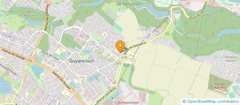 localisation de l'entreprise HB & CO à GUYANCOURT