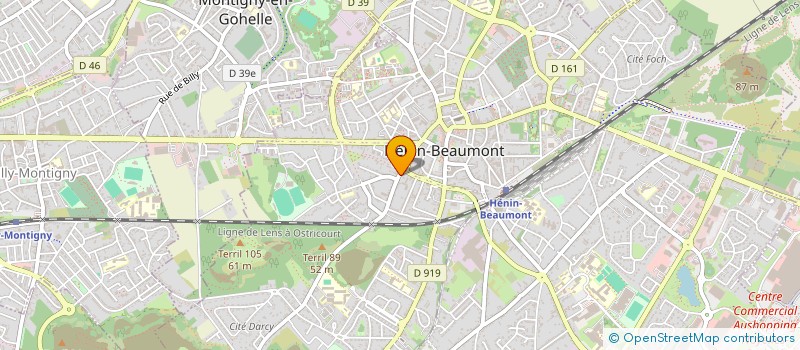 localisation de l'entreprise HB COCOON INVEST à HENIN-BEAUMONT