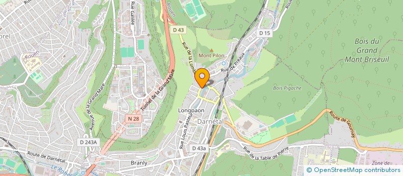 localisation de l'entreprise HB COFFEE SHOP  DARNETAL