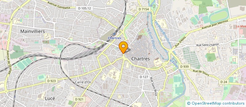 localisation de l'entreprise HB COIFFURE à CHARTRES