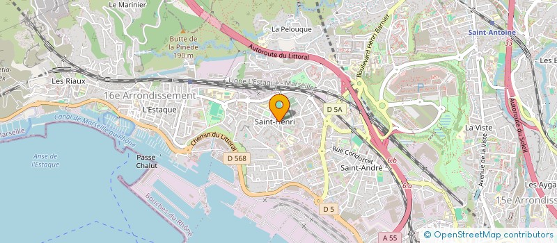localisation de l'entreprise HB COIFFURE à MARSEILLE