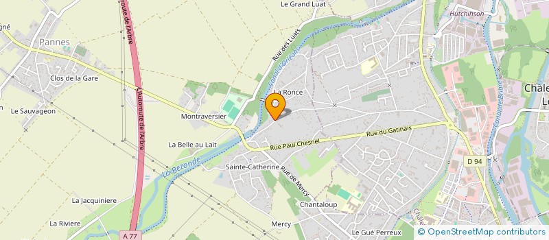 localisation de l'entreprise HB COIFFURE  ORLEANS