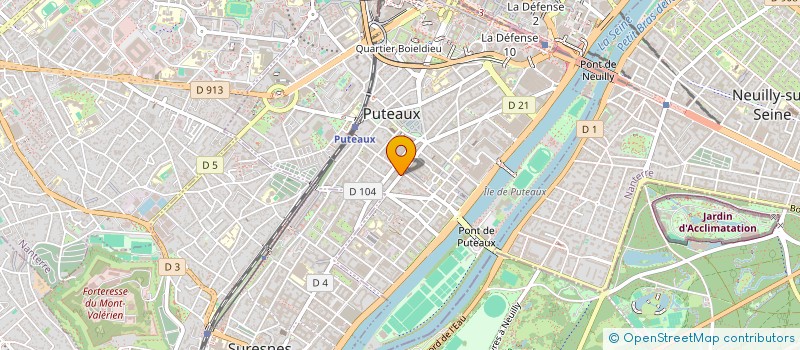 localisation de l'entreprise HB COM à PUTEAUX