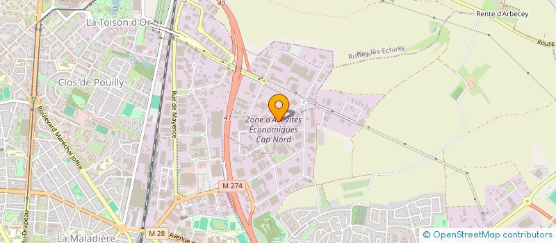 localisation de l'entreprise HB COMPAGNIE  DIJON