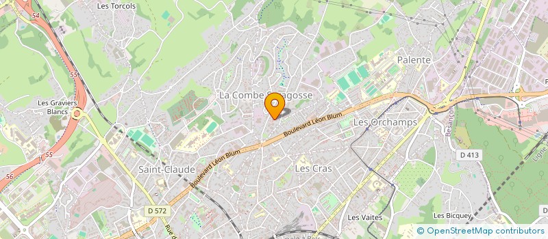 localisation de l'entreprise HB COMPAGNY  BESANCON
