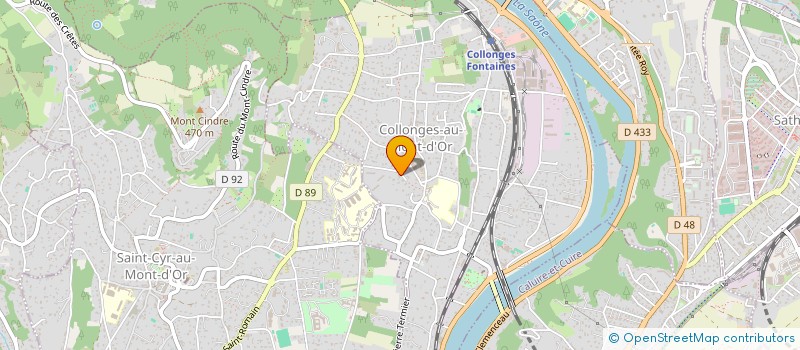 localisation de l'entreprise HB COMPANY  COLLONGES-AU-MONT-D'OR