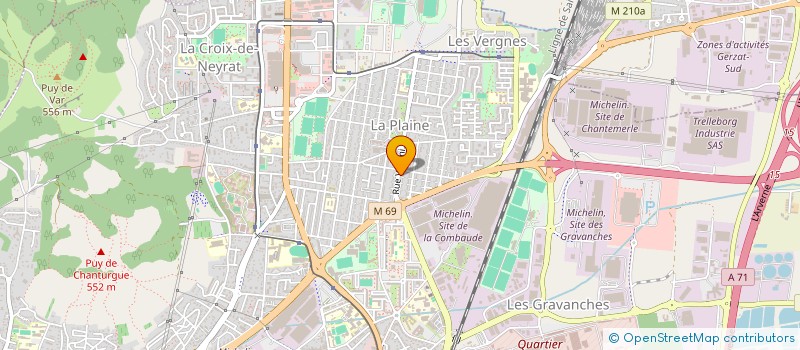 localisation de l'entreprise HB CONCEPT  CLERMONT-FERRAND