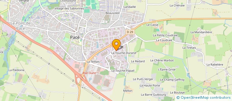localisation de l'entreprise HB CONCEPT à PACE