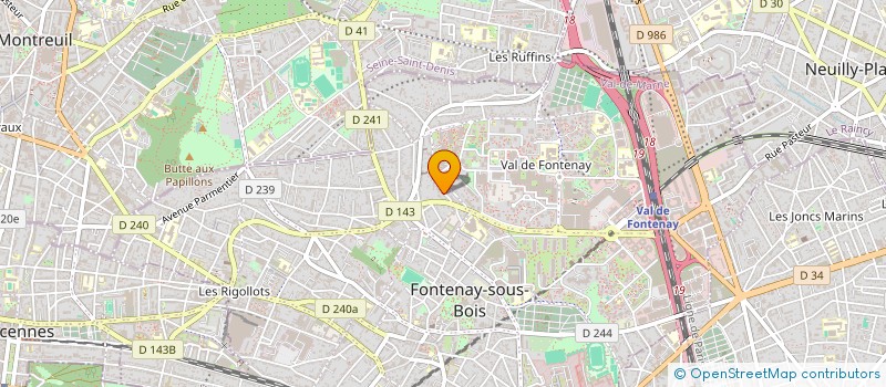 localisation de l'entreprise HB CONCEPT SAM à FONTENAY-SOUS-BOIS