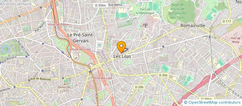localisation de l'entreprise HB CONSEILS à LES LILAS