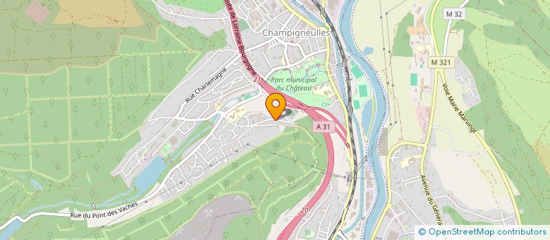 localisation de l'entreprise HB CONSTRUCTION  CHAMPIGNEULLES