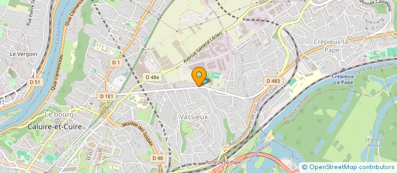 localisation de l'entreprise HB CONSULTING à CALUIRE-ET-CUIRE