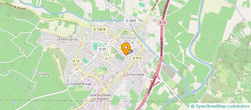 localisation de l'entreprise HB CONSULTING à PEZENAS