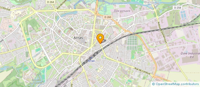 localisation de l'entreprise HB CONSULTING à ARRAS