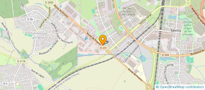 localisation de l'entreprise HB CONSULTING  MONTEVRAIN