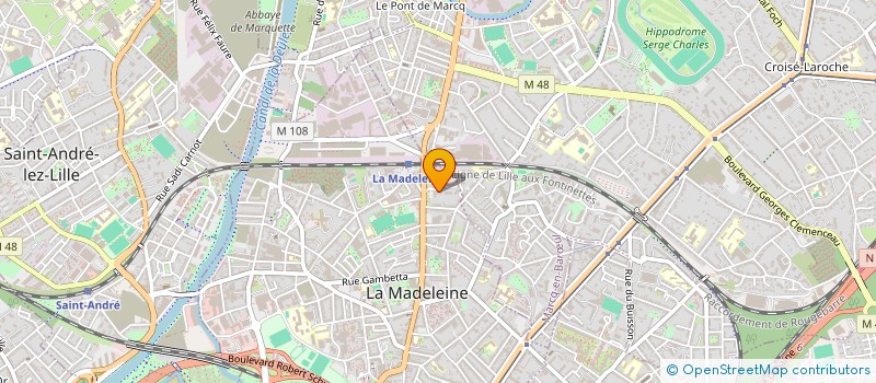 localisation de l'entreprise HB CONSULTING à LA MADELEINE