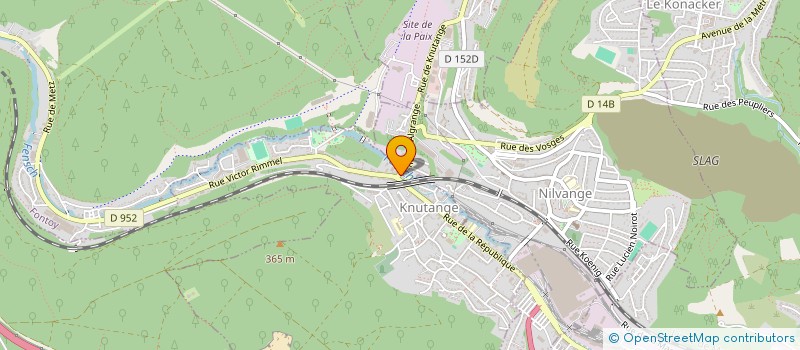 localisation de l'entreprise HB COOKING  KNUTANGE