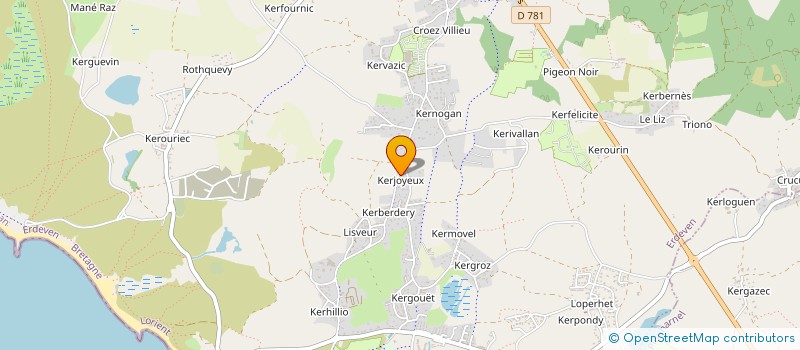 localisation de l'entreprise HB CUBE  ERDEVEN