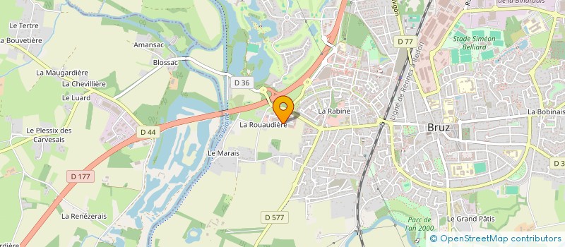 localisation de l'entreprise HB CUIRS  BRUZ