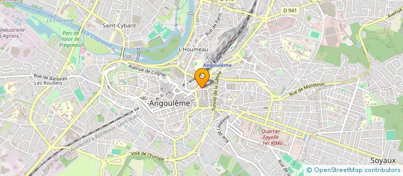 localisation de l'entreprise HB D'ALBRET à ANGOULEME