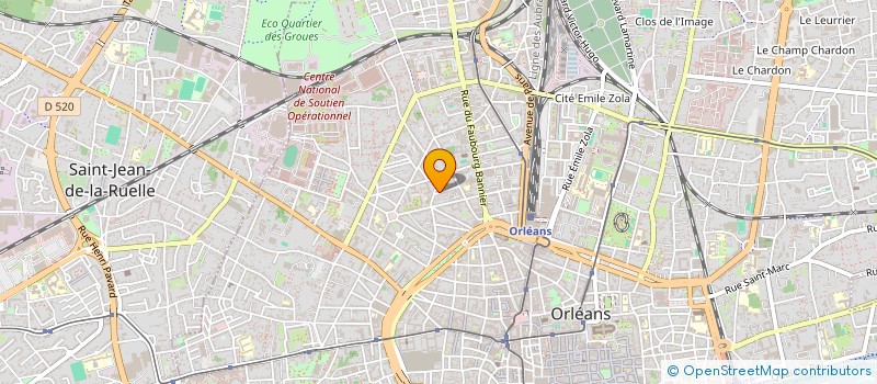 localisation de l'entreprise HB DE LANGALERIE  ORLEANS