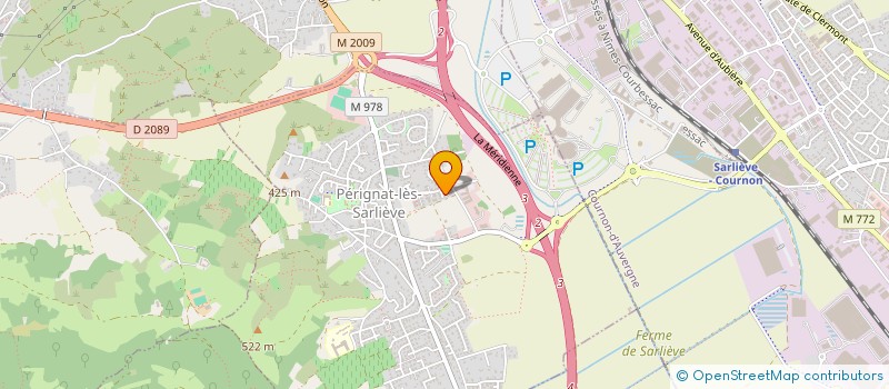 localisation de l'entreprise HB DESIGN  PERIGNAT-LES-SARLIEVE