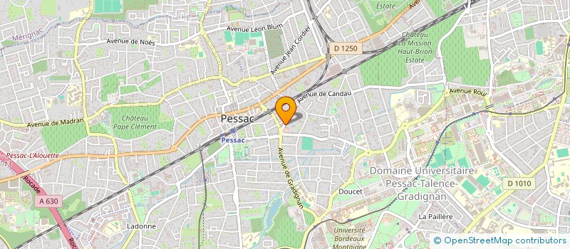 localisation de l'entreprise HB DEVELOPPEMENT à PESSAC