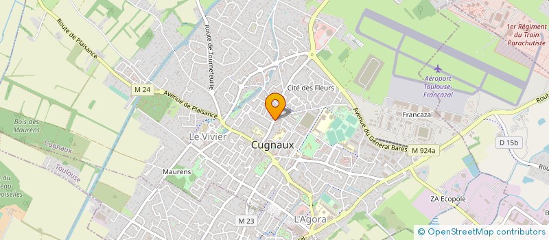 localisation de l'entreprise HB DEVELOPPEMENT  CUGNAUX