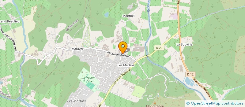 localisation de l'entreprise HB ENTREPRISE  LA CRAU