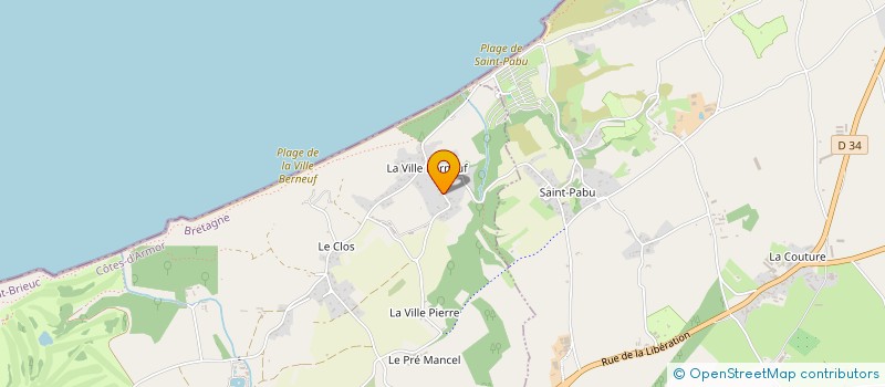 localisation de l'entreprise HB ESTHETIQUE à PLENEUF-VAL-ANDRE
