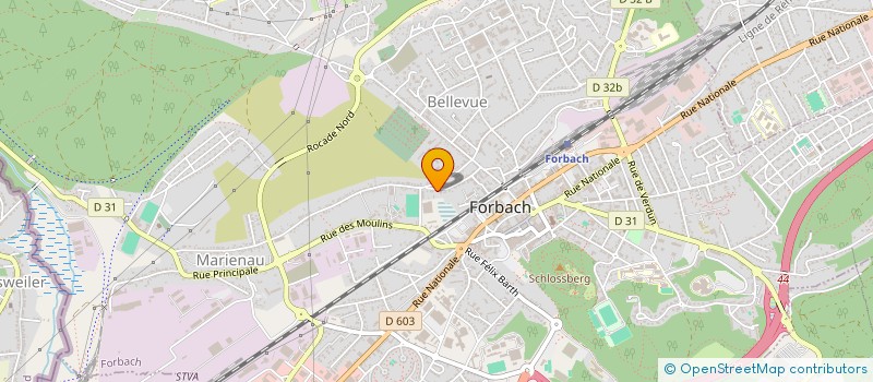 localisation de l'entreprise HB ETANCHE  FORBACH