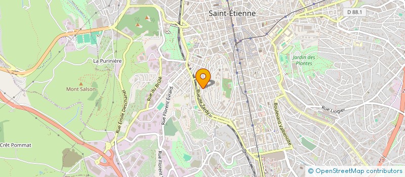 localisation de l'entreprise HB ETANCHEITE à SAINT-ETIENNE