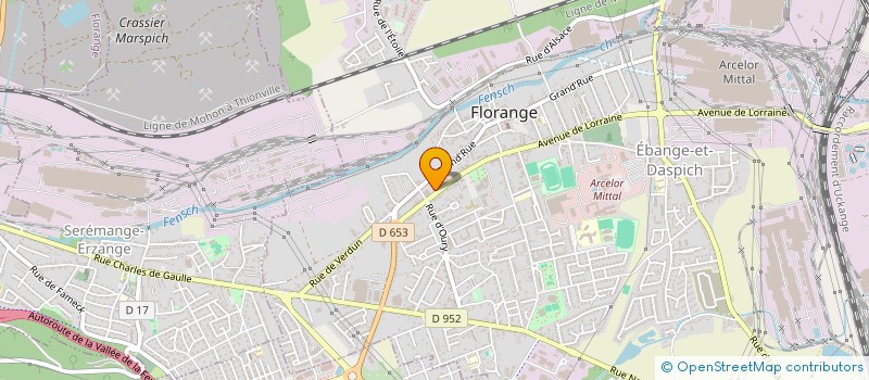 localisation de l'entreprise HB EXPRESS  FLORANGE