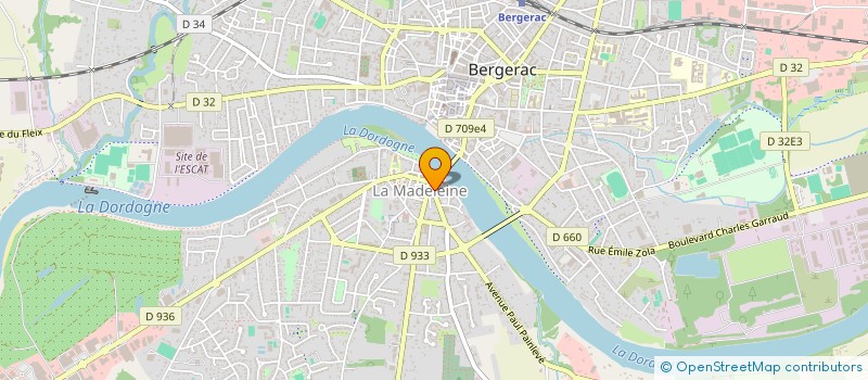 localisation de l'entreprise HB FAST EAT à BERGERAC