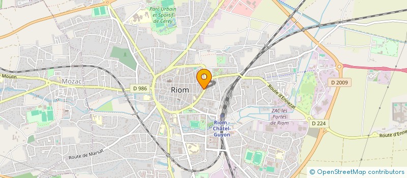 localisation de l'entreprise HB FINANCEMENT CONSULTING à RIOM