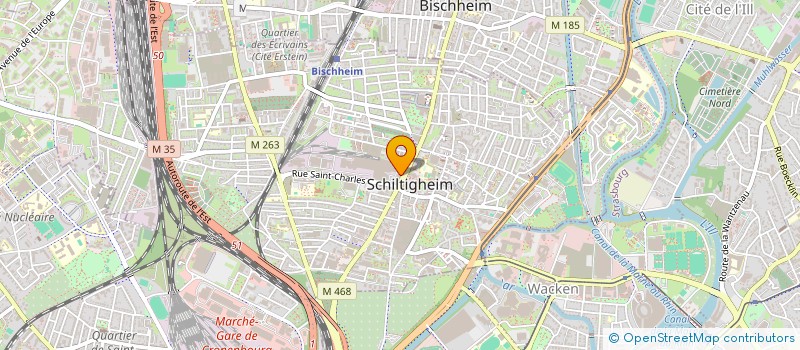 localisation de l'entreprise HB FINANGEST à SCHILTIGHEIM