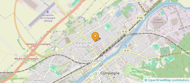 localisation de l'entreprise HB FOOD  MARGNY-LES-COMPIEGNE