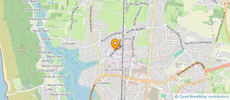 localisation de l'entreprise HB HOLDING à LES SABLES D'OLONNE