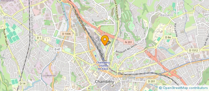 localisation de l'entreprise HB HOLDING à CHAMBERY