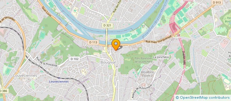 localisation de l'entreprise HB HOLDING  LOUVECIENNES