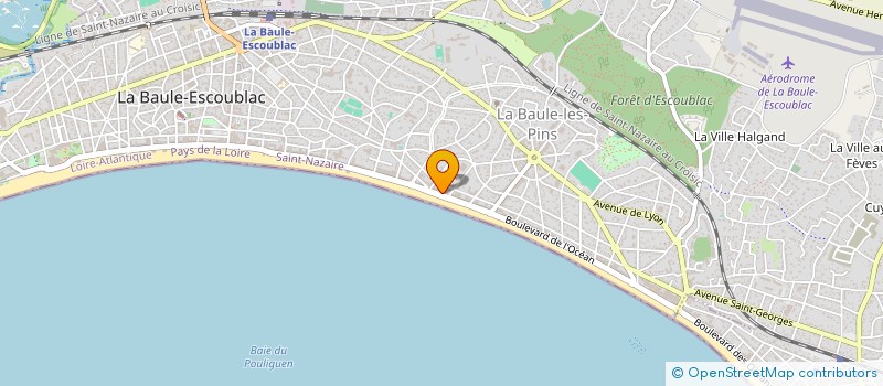 localisation de l'entreprise HB HOLDING BRAUD à LA BAULE-ESCOUBLAC