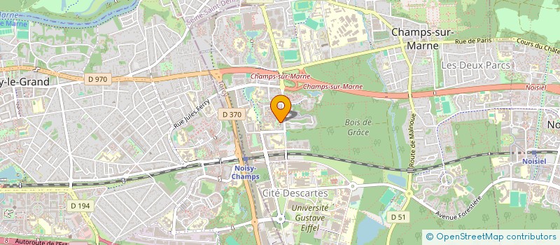 localisation de l'entreprise HB IMMO  CHAMPS-SUR-MARNE