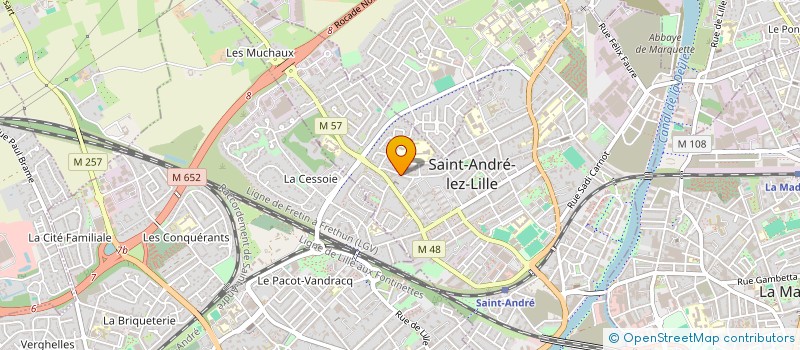 localisation de l'entreprise HB IMMO  SAINT-ANDRE-LEZ-LILLE