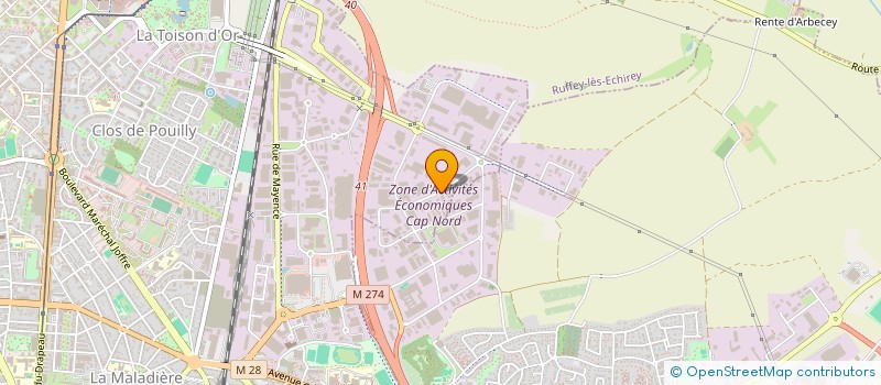 localisation de l'entreprise HB IMMO  DIJON